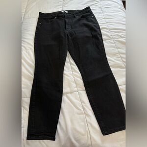 LOFT Charcoal Slim Pockets Trousers